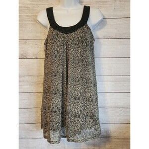 Johnny Martin Junior 1 Leopard Print Swing Babydoll Dress Y2K Grunge